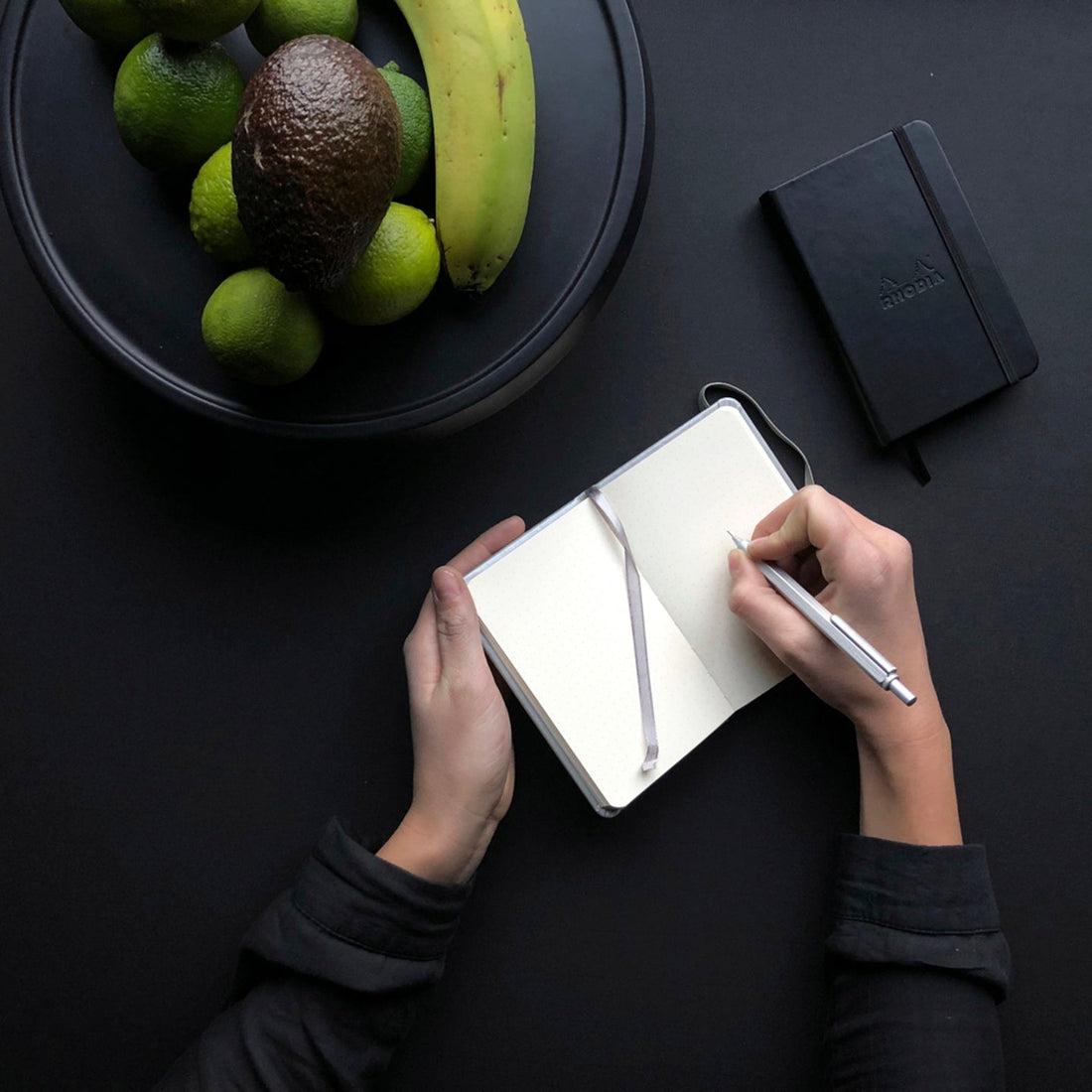 Cahier Web Dot 3,5X5,75 Noir RHODIA