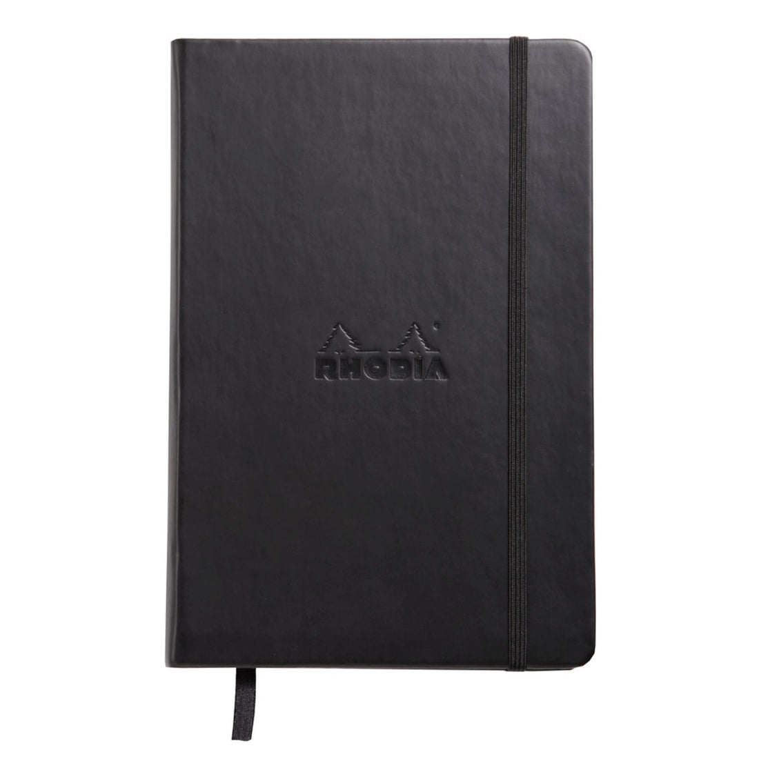 Carnet rembordé rigide vierge -noir- A5. 192 pages (14.8x21cm) RHODIA
