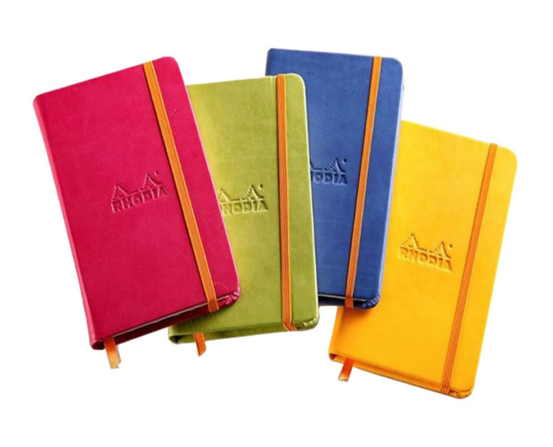 Carnet rembordé rigide ligné -vert anis- A5. 192 pages (14.8x21cm) RHODIA