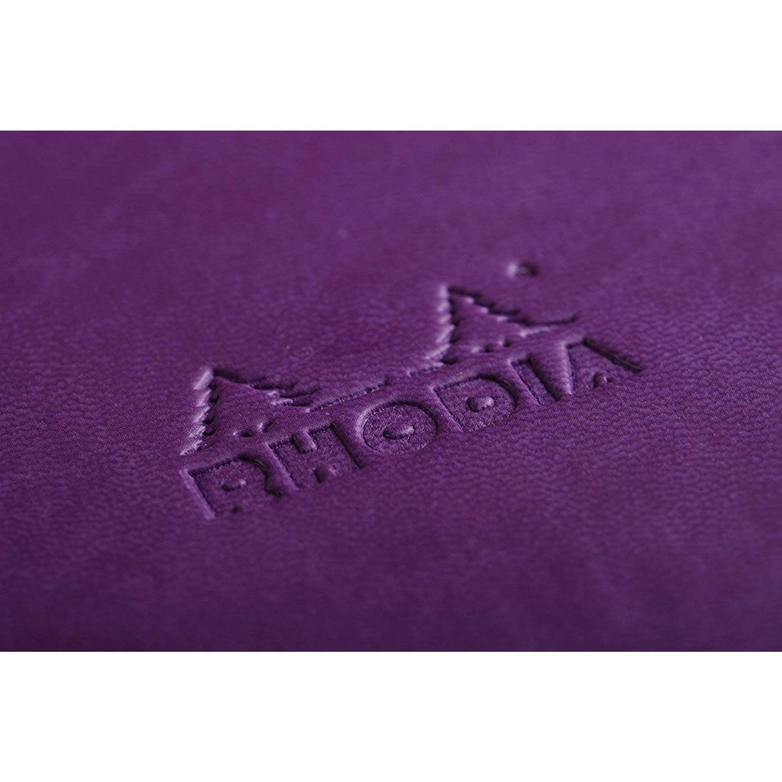 Carnet rembordé rigide ligné -violet- A5. 192 pages (14.8x21cm) RHODIA