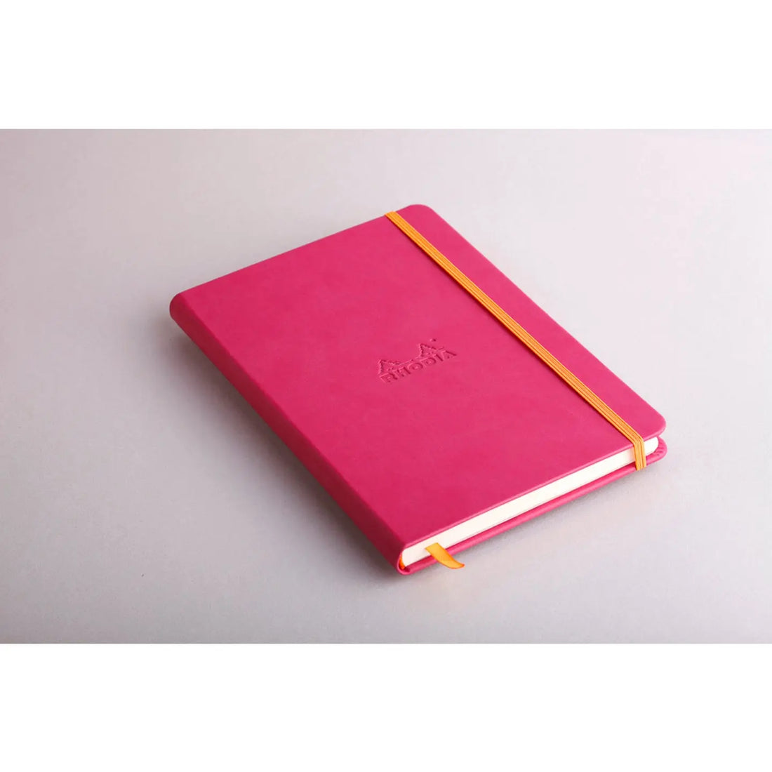 Carnet rembordé rigide ligné -framboise- A5. 192 pages (14.8x21cm) RHODIA