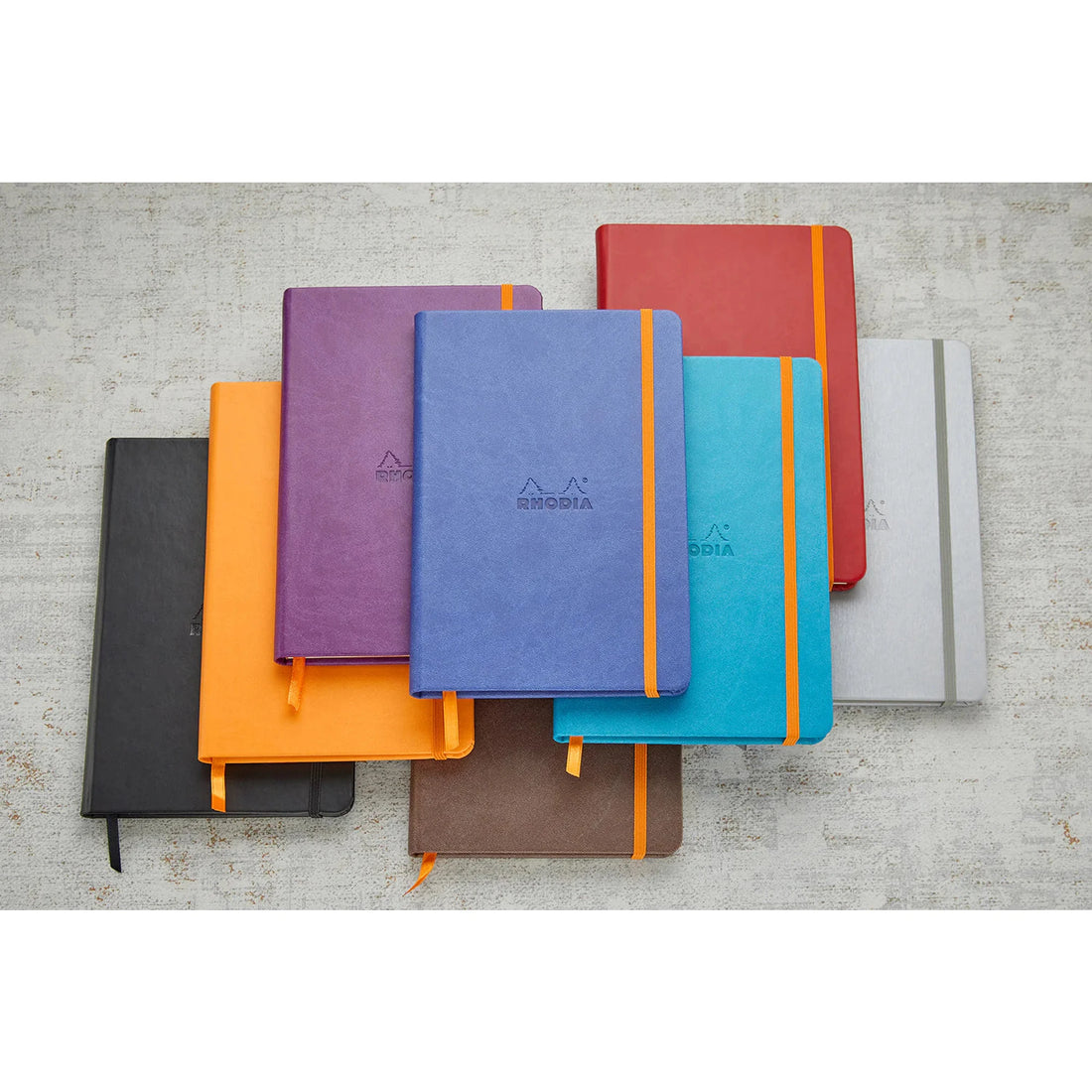 Carnet rembordé rigide ligné -coquelicot- A5. 192 pages (14.8x21cm) RHODIA