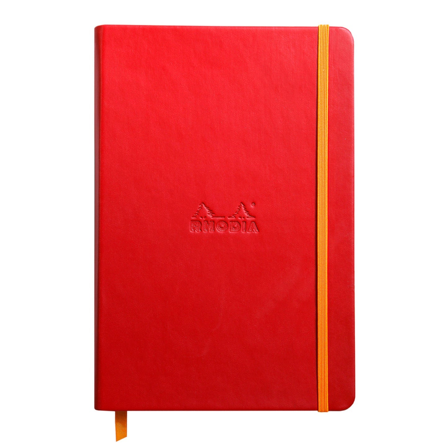 Carnet rembordé rigide ligné -coquelicot- A5. 192 pages (14.8x21cm) RHODIA