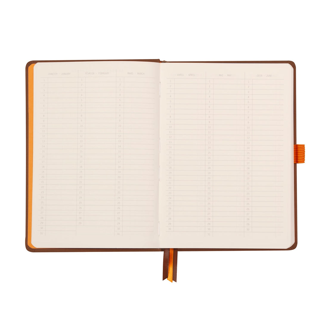 Rhodiarama Cahier de But Couverture Rigide Dot 5.5X8.5 240P. Chocolat RHODIA