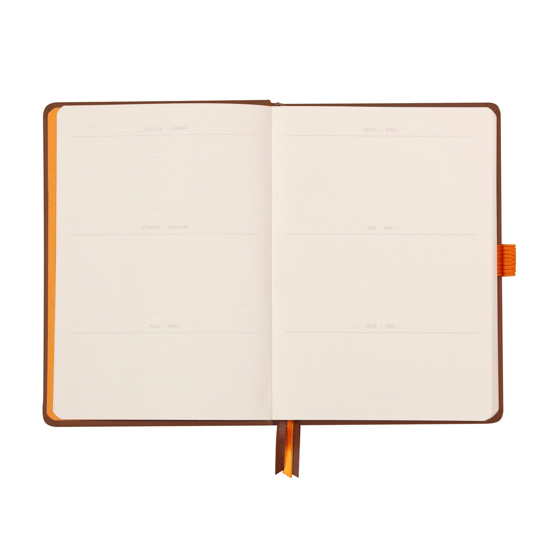 Rhodiarama Cahier de But Couverture Rigide Dot 5.5X8.5 240P. Chocolat RHODIA