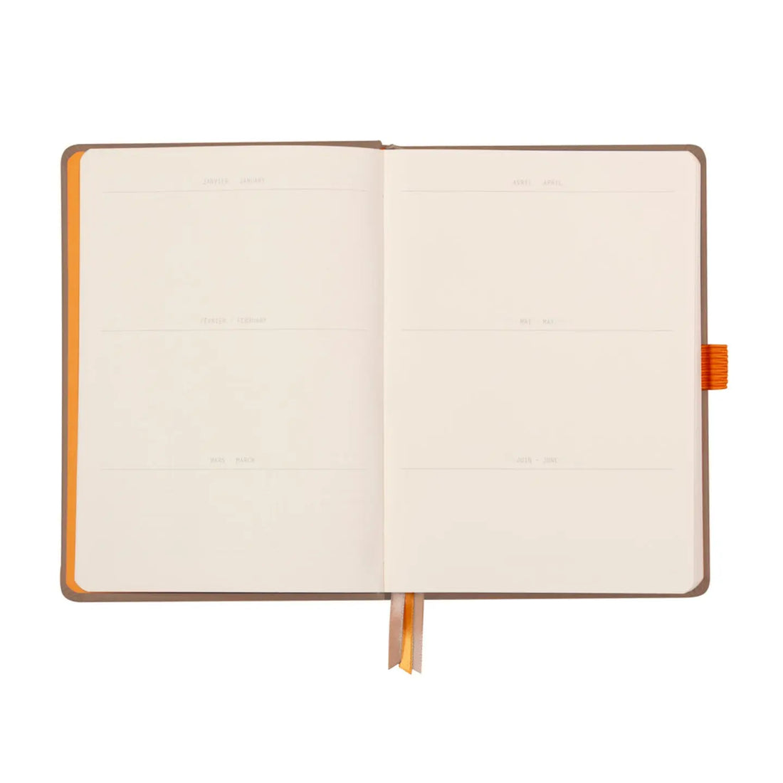 Rhodiarama Cahier de But Couverture Rigide Dot 5.5X8.5 240P. Taupeck RHODIA