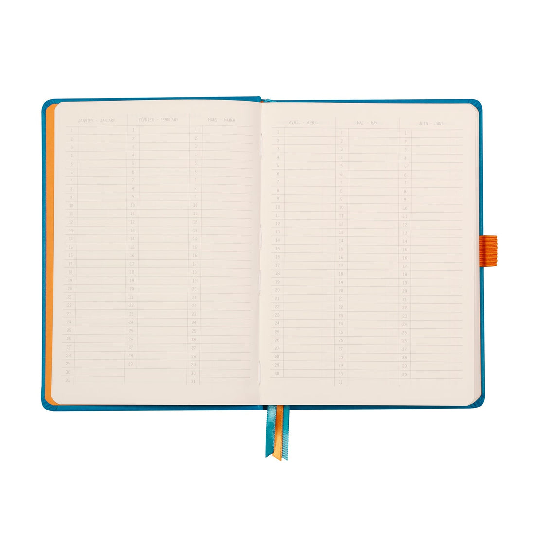 Rhodiarama Cahier de But Couverture Rigide Dot 5.5X8.5 240P. Turquoise RHODIA