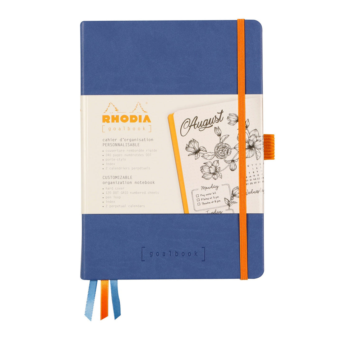 Rhodiarama Cahier de But Couverture Rigide Dot 5.5X8.5 240P. Saphir RHODIA