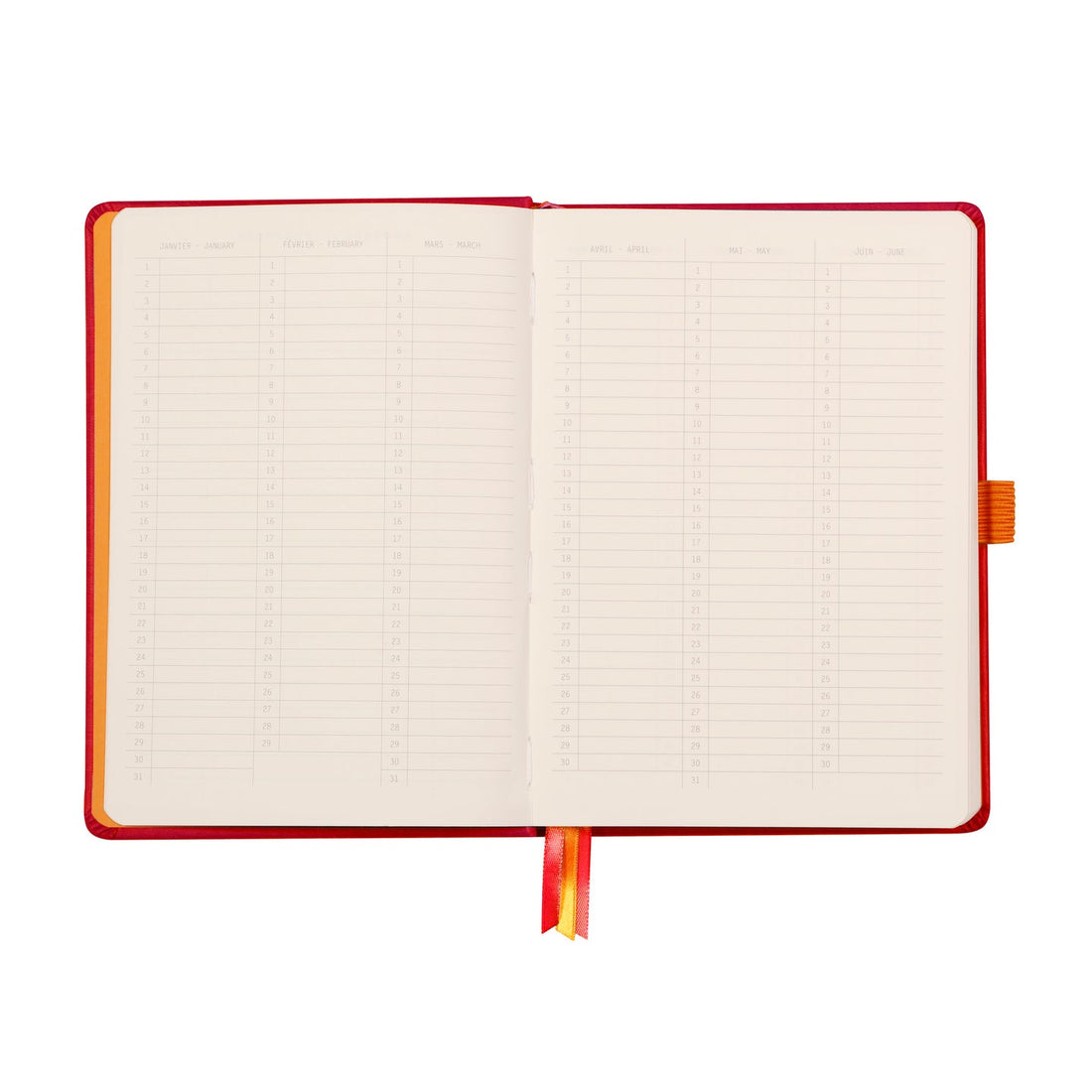 Rhodiarama Cahier de But Couverture Rigide Dot 5.5X8.5 240P. Pavot RHODIA