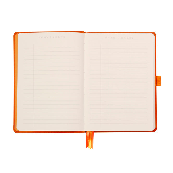 Rhodiarama Cahier de But Couverture Rigide Dot 5.5X8.5 240P. Tangerine RHODIA