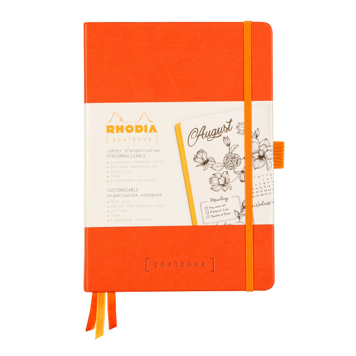 Rhodiarama Cahier de But Couverture Rigide Dot 5.5X8.5 240P. Tangerine RHODIA