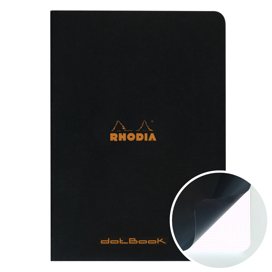 Cahier  Dot 8,25X11,75 Noir RHODIA