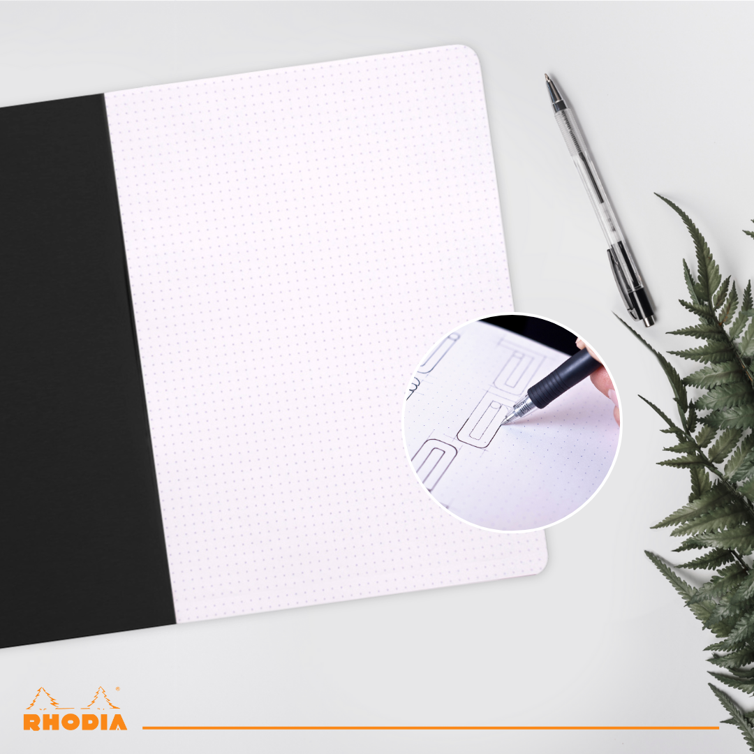 Cahier  Dot 8,25X11,75 Noir RHODIA
