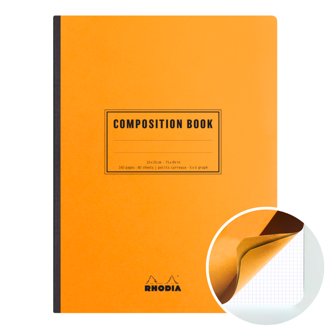 Livre de composition Classique Orange 5/5 7,5X10 RHODIA
