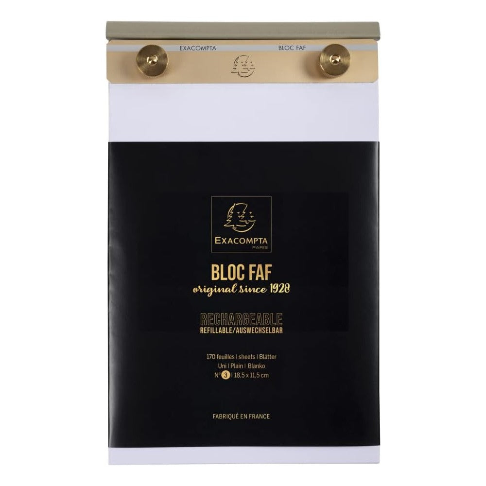 Bloc-notes FAF  N°3 uni - 170 feuilles (11.5x19.7cm)