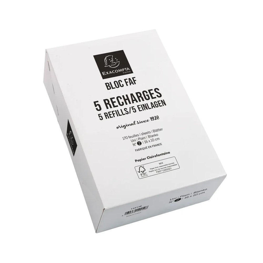 Pack Of 5 Blank Refills (5.25x8.25in)