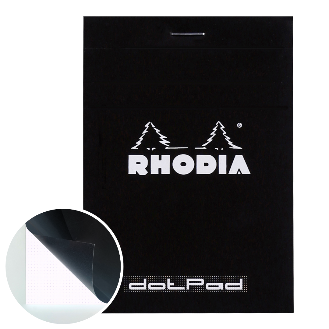 Bloc-Notes Noir Dot  3,75X4,75 RHODIA
