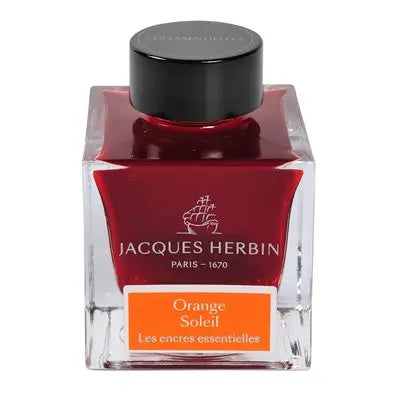 Flacon d'encre  Orange Soleil 50 ml. J.HERBIN
