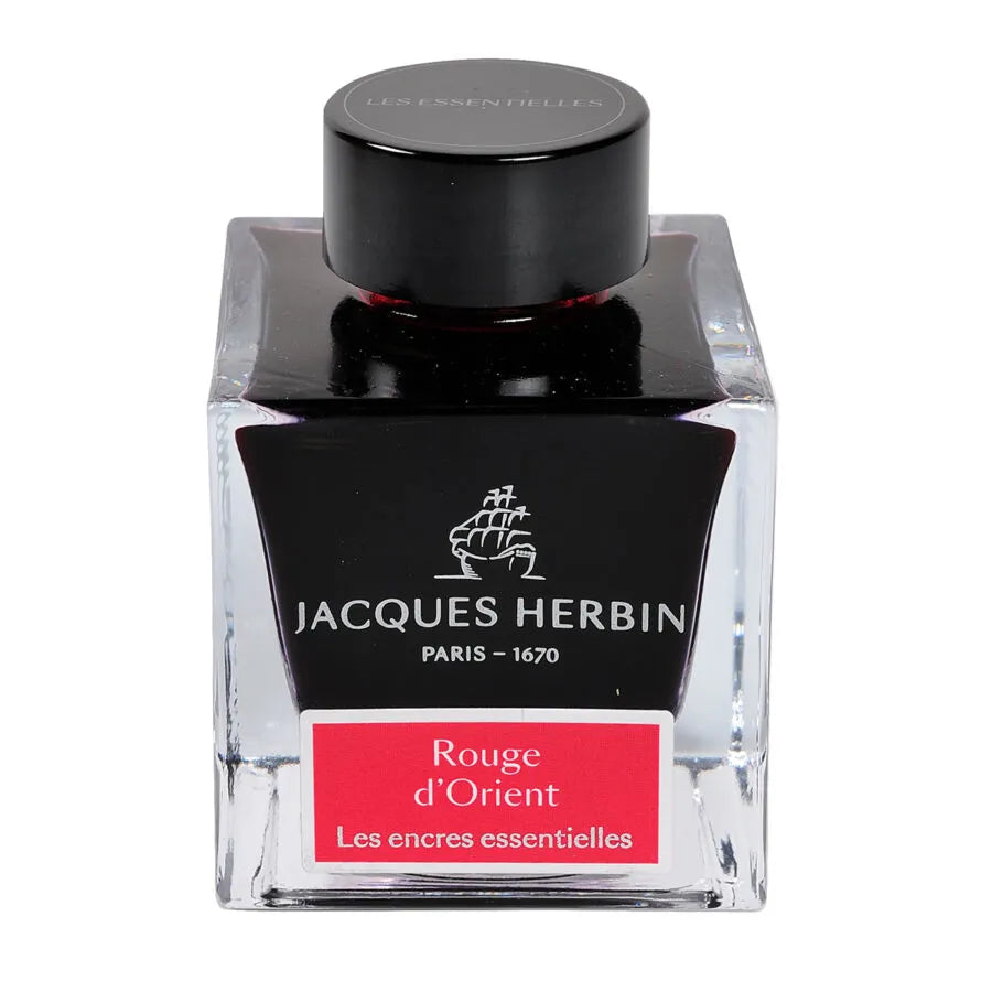 Flacon d'encre  Rouge D'Orient 50 ml. J.HERBIN