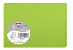Carte Vert Menthe 110X155 210G. Paquet.25 POLLEN