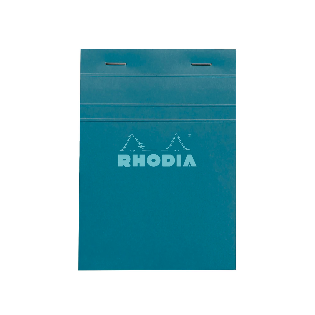 Bloc-notes Rhodia Couleurs quadrillé Paon agrafé 80 feuilles N°13