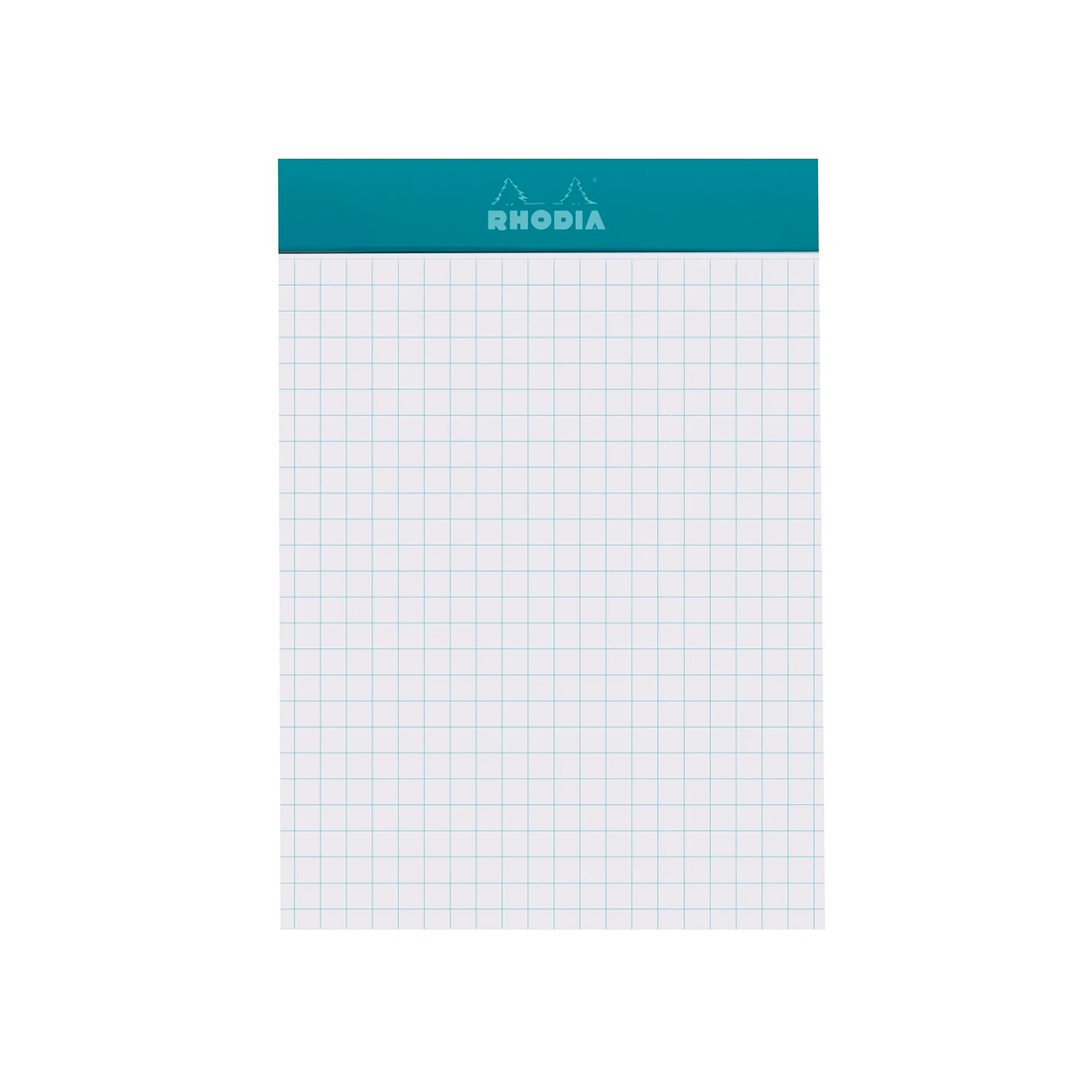 Bloc-notes Rhodia Couleurs quadrillé Paon agrafé 80 feuilles N°13
