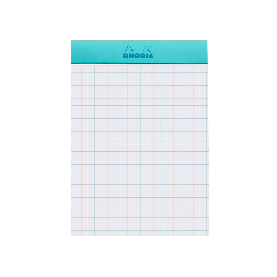 Bloc-notes Rhodia Couleurs quadrillé Azur agrafé 80 feuilles N°13