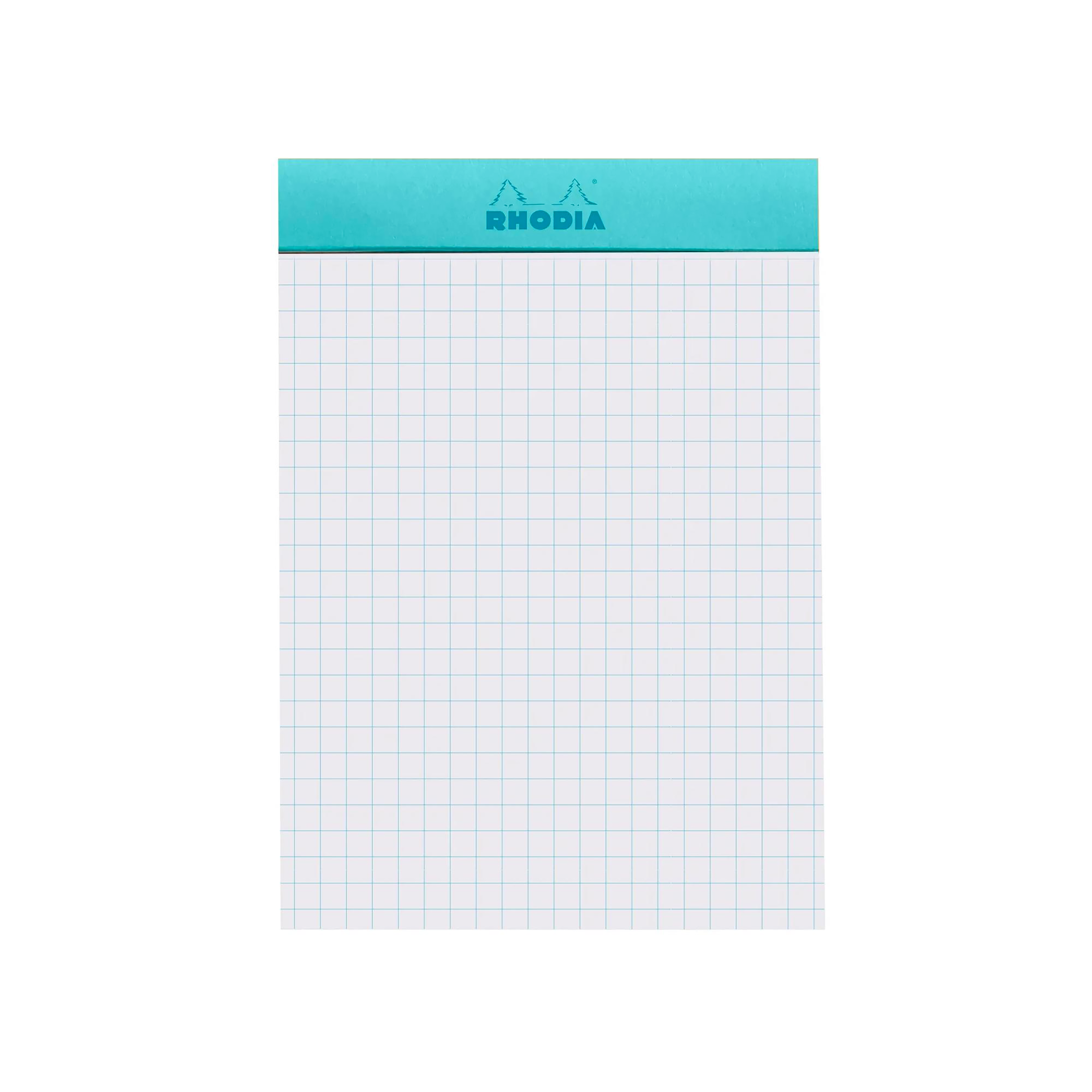 Note Pad Rhodia Couleurs grid azure stapled 80 sheets N°13