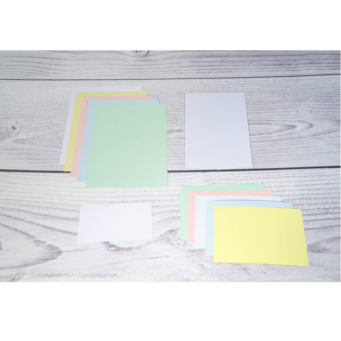 100 cartes bristol vierges blanches (7.6x12.7cm)