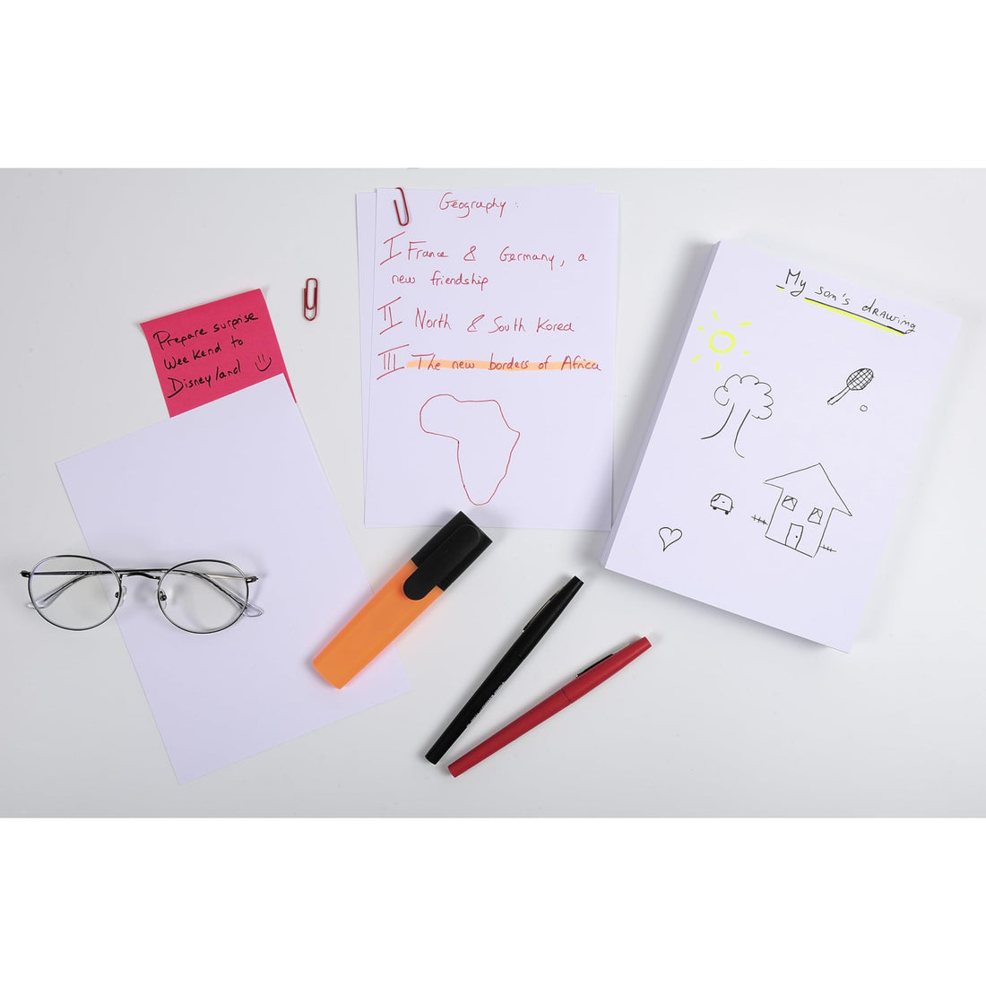 100 cartes bristol vierges blanches (7.6x12.7cm)