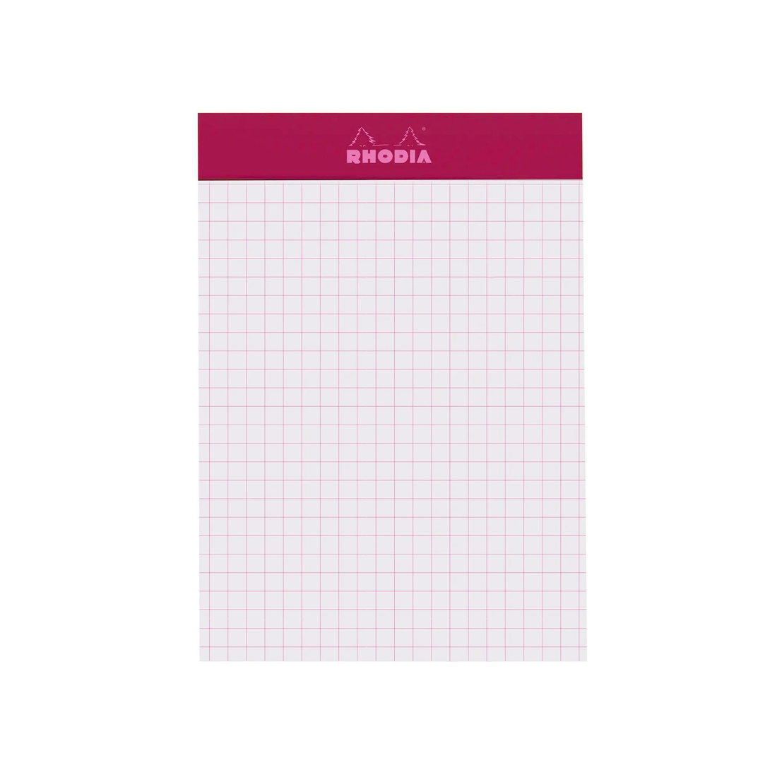 Bloc-notes Rhodia Couleurs quadrillé Prune agrafé 80 feuilles N°13