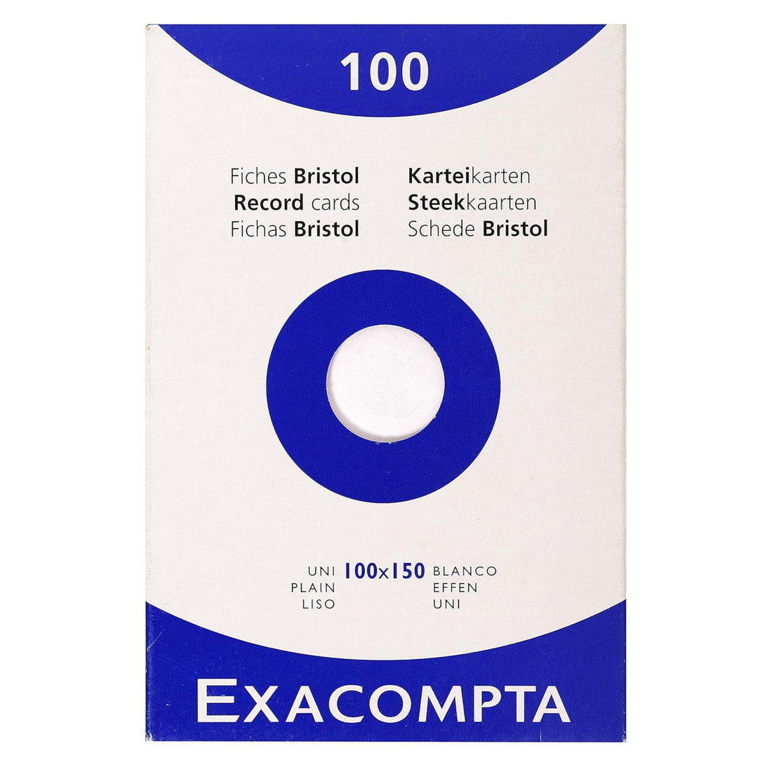 100 cartes bristol vierges blanches (10x15.25cm)