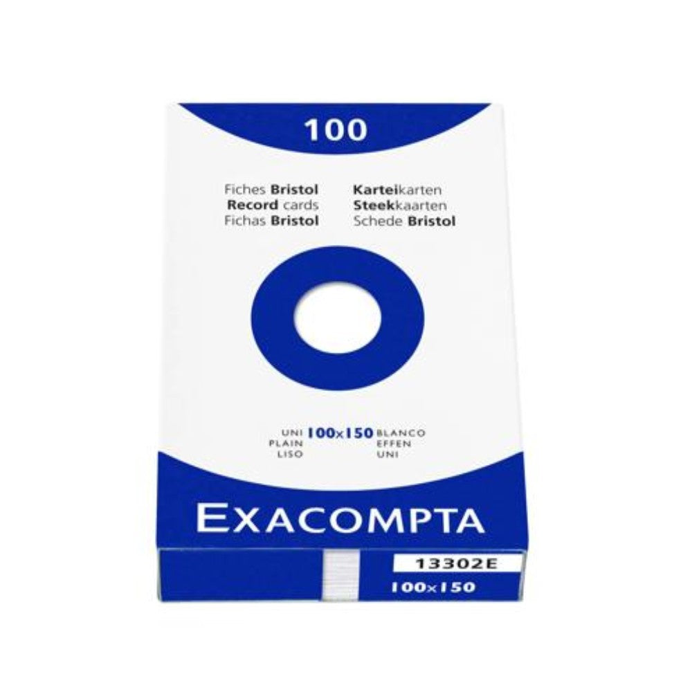 100 cartes bristol vierges blanches (10x15.25cm)
