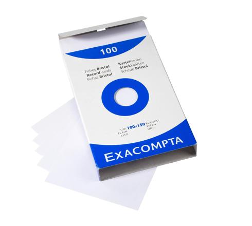 100 cartes bristol vierges blanches (10x15.25cm)