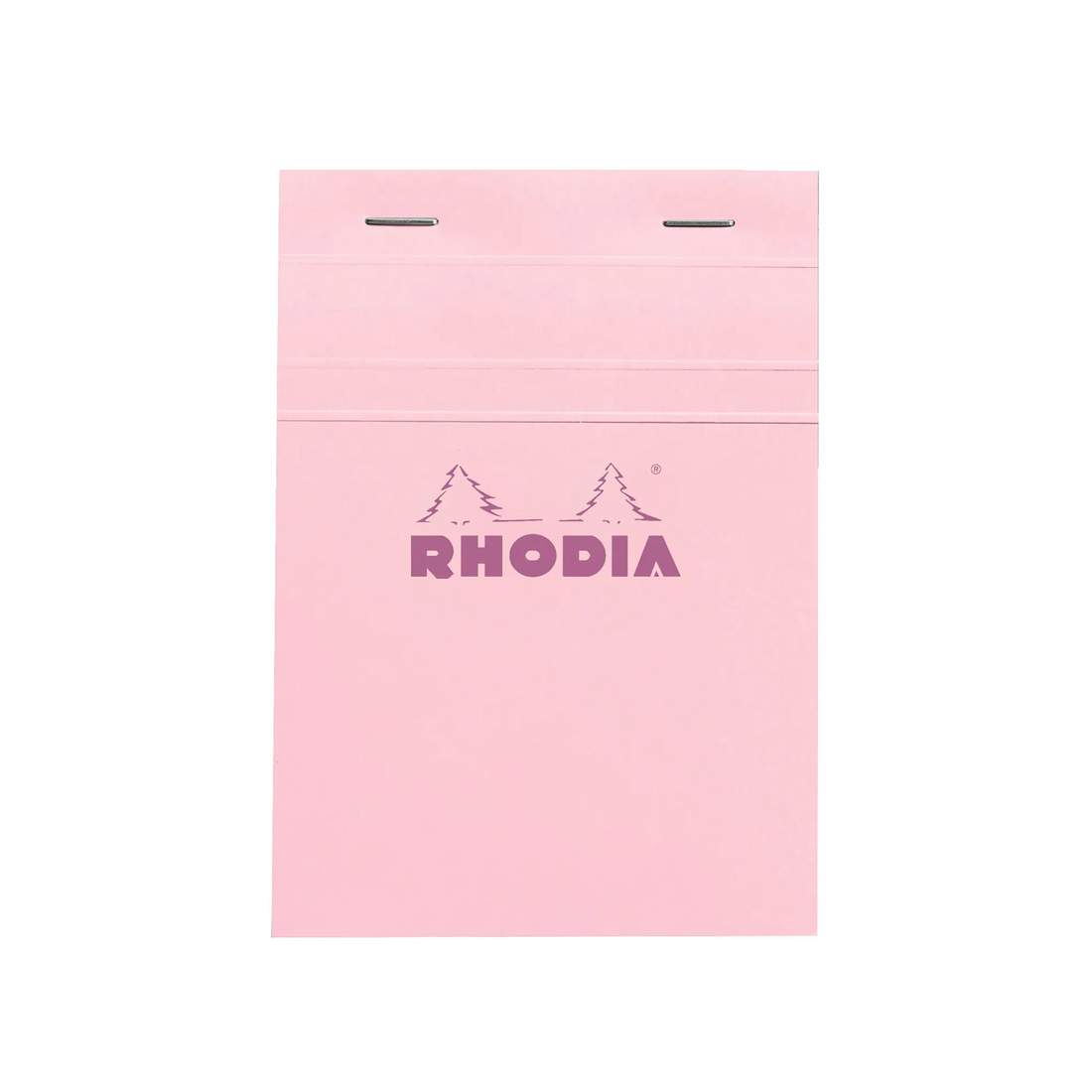 Bloc-notes Rhodia Couleurs quadrillé Rose agrafé 80 feuilles N°13