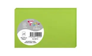 Carte Vert Menthe 128X82 210G Paquet.25 POLLEN