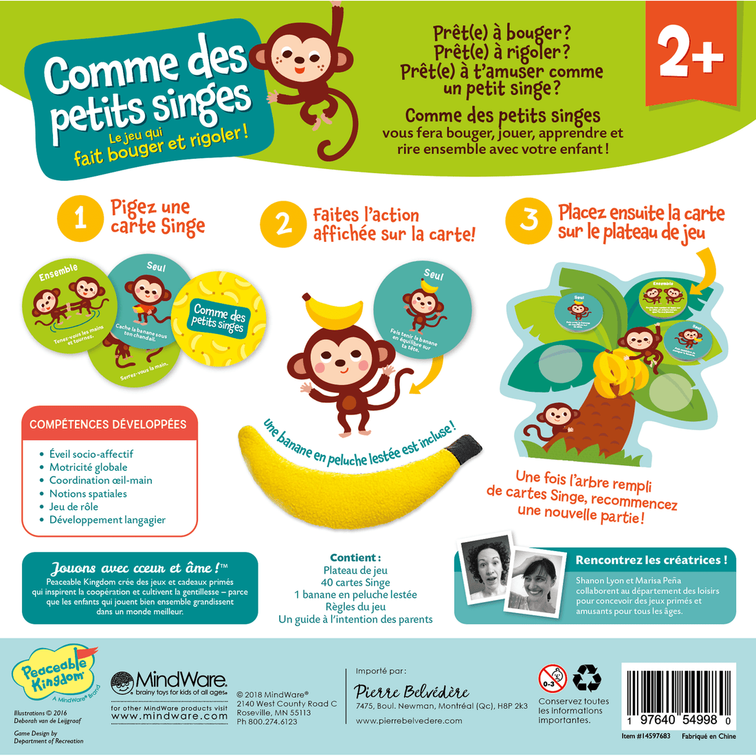 COMME DES PETITS SINGES PEACEABLE KINGDOM