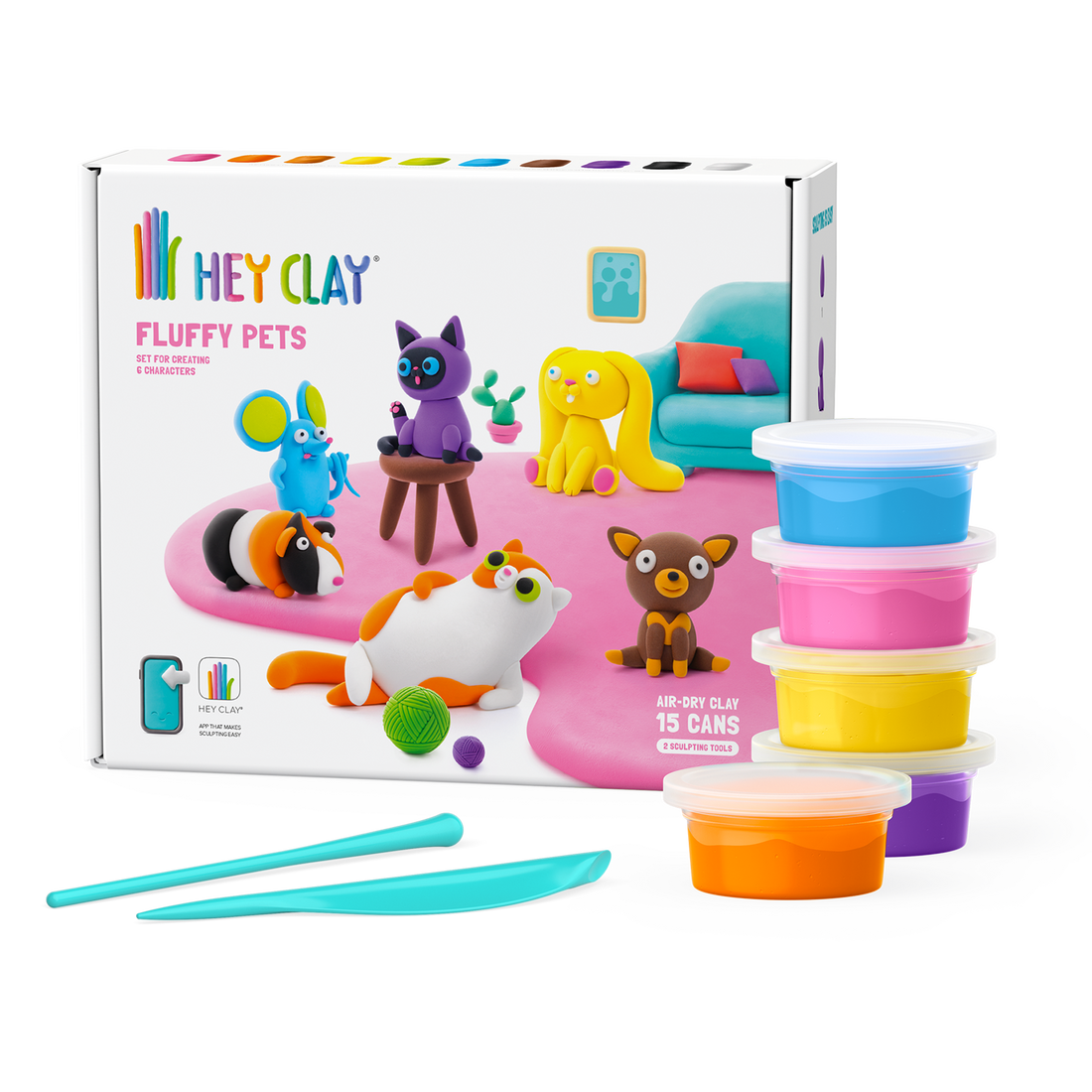 ENSEMBLE D'ARGILE - FLUFFY PETS HEY CLAY