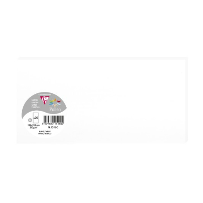 Carte Blanche 106X213 210G. Paquet.25 POLLEN