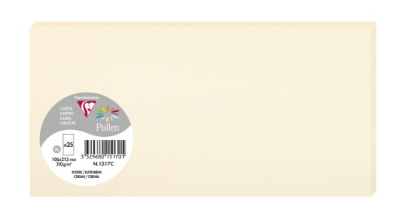Carte Ivoire 106X213 210G. Paquet.25 POLLEN