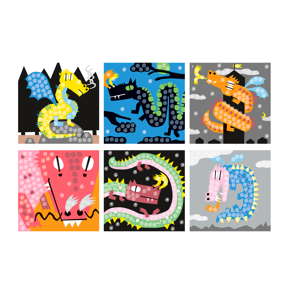 MOSAIC DRAGON - 2300 PIECES