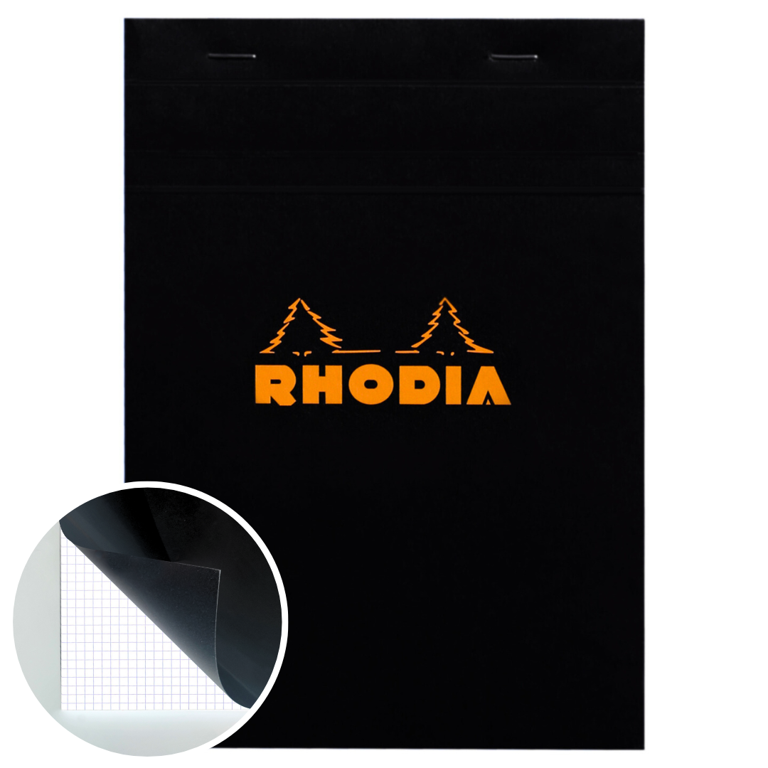 Bloc-Notes Noir  16 5/5 5.75X8.25 RHODIA