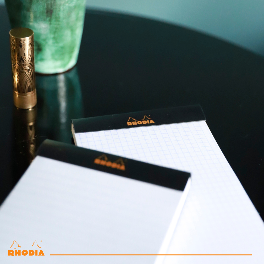 Bloc-Notes Noir  16 5/5 5.75X8.25 RHODIA