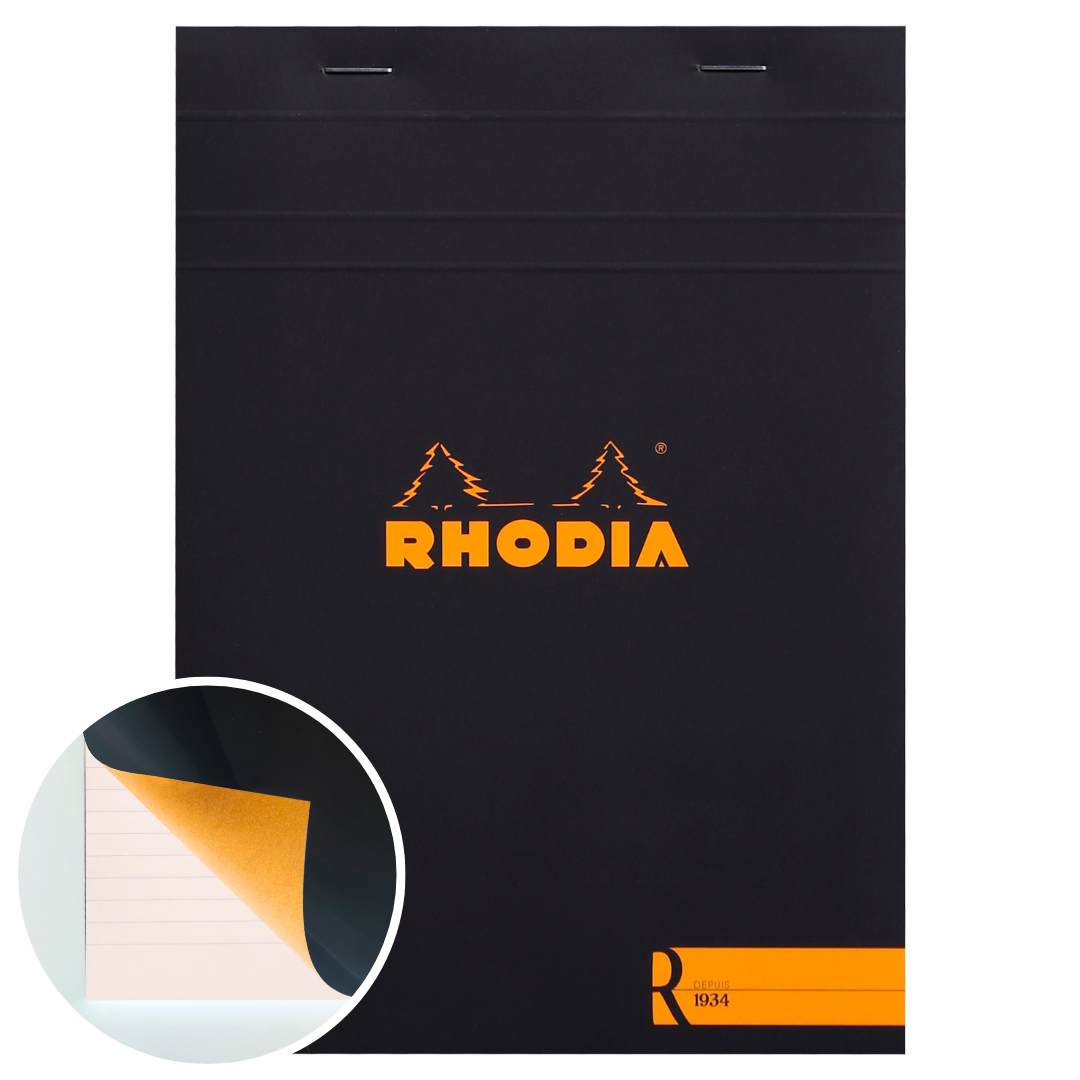 Bloc-Notes 1934 Noir Ligné 5,75X8,25 RHODIA