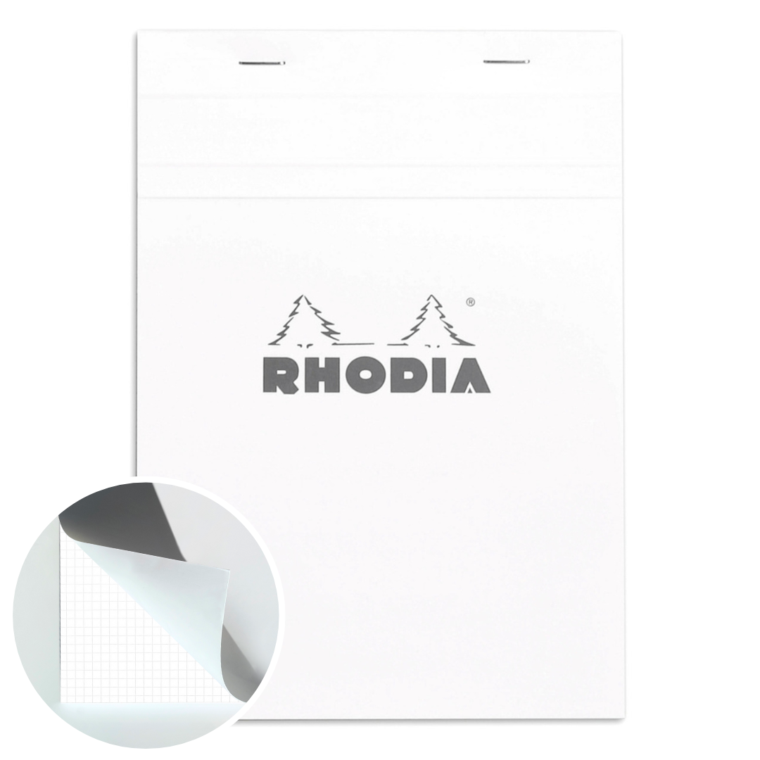 Bloc-Notes Blanc  16 5/5 5,75X8,5 RHODIA