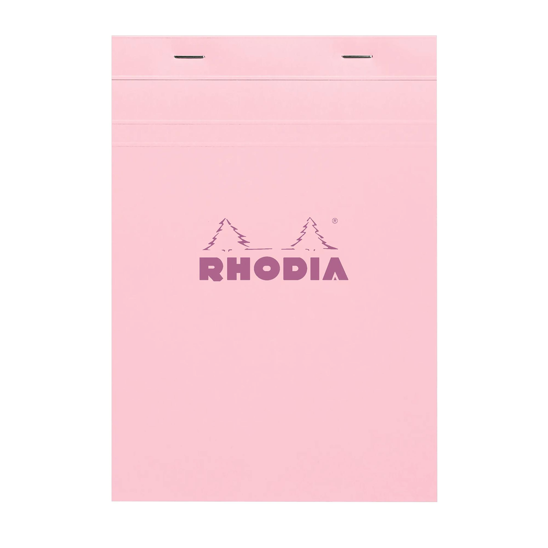 Bloc-notes Rhodia Couleurs quadrillé Rose agrafé 80 feuilles N°16