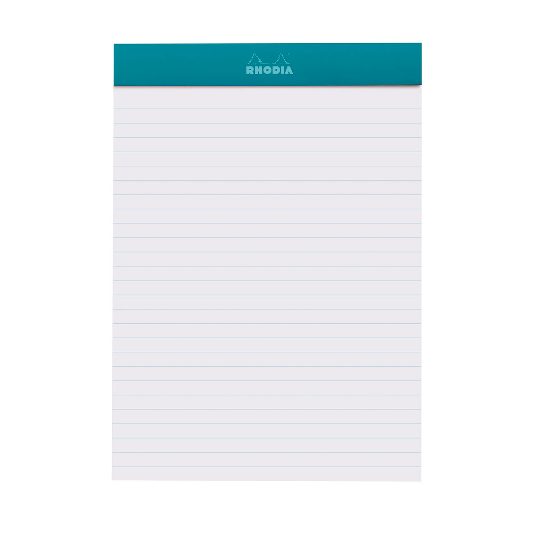 Bloc-notes Rhodia Couleurs ligné Paon agrafé 80 feuilles N°16