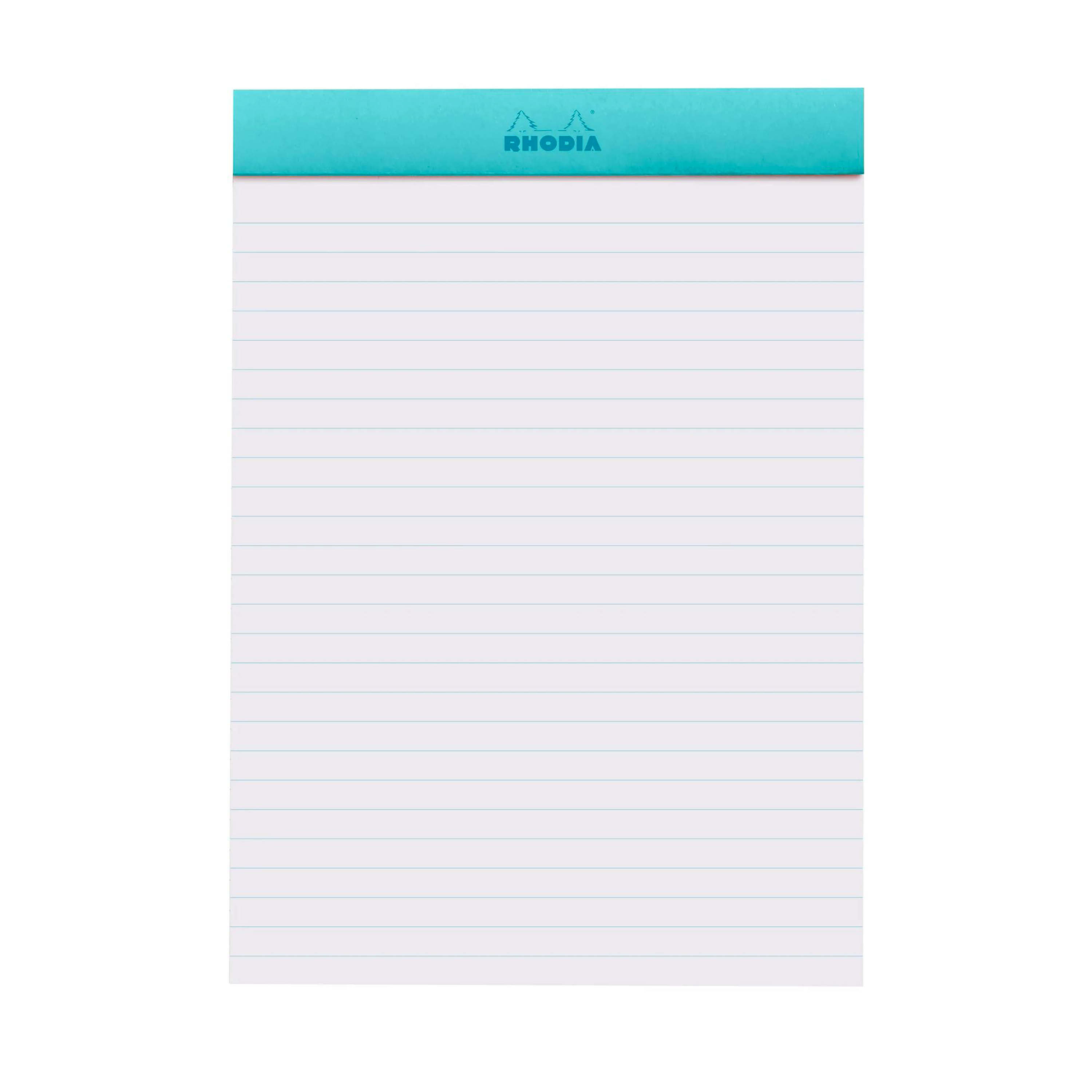 Note Pad Rhodia Couleurs lined azure stapled 80 sheets N°16