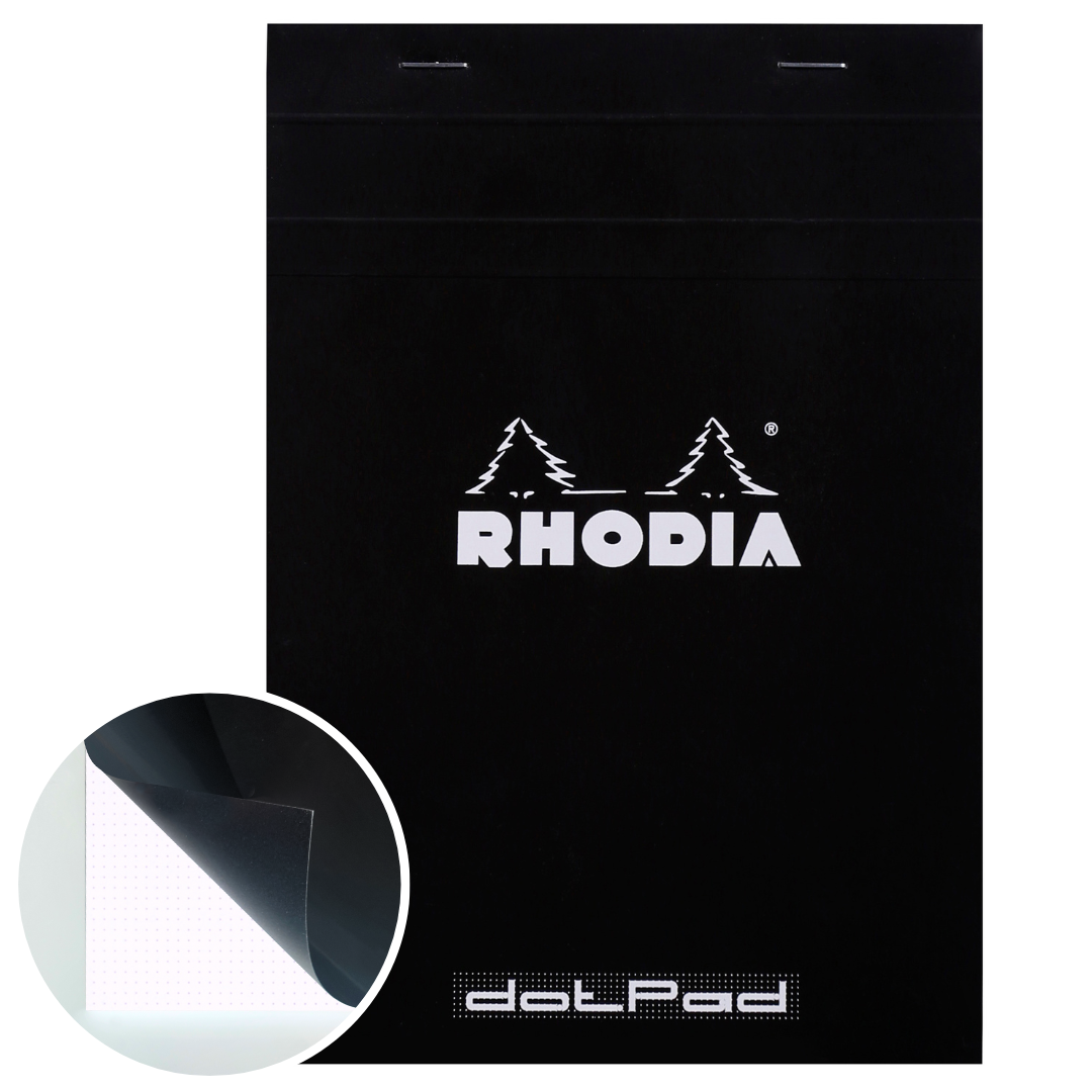Bloc-Notes Noir Dot 5,75X8,25 RHODIA