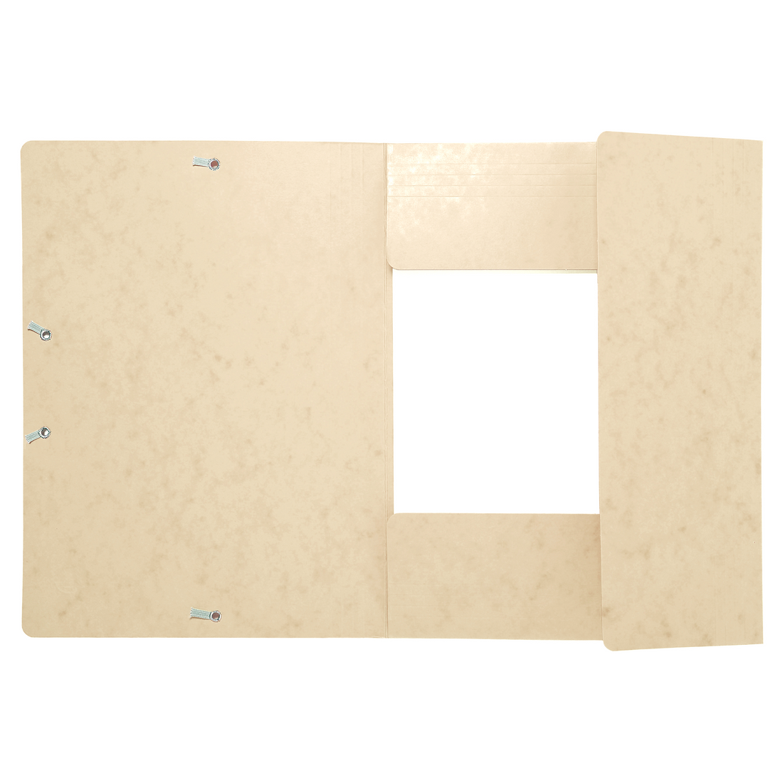 Chemise 3 rabats élastique -ivoire- A4. (21x29.7cm)